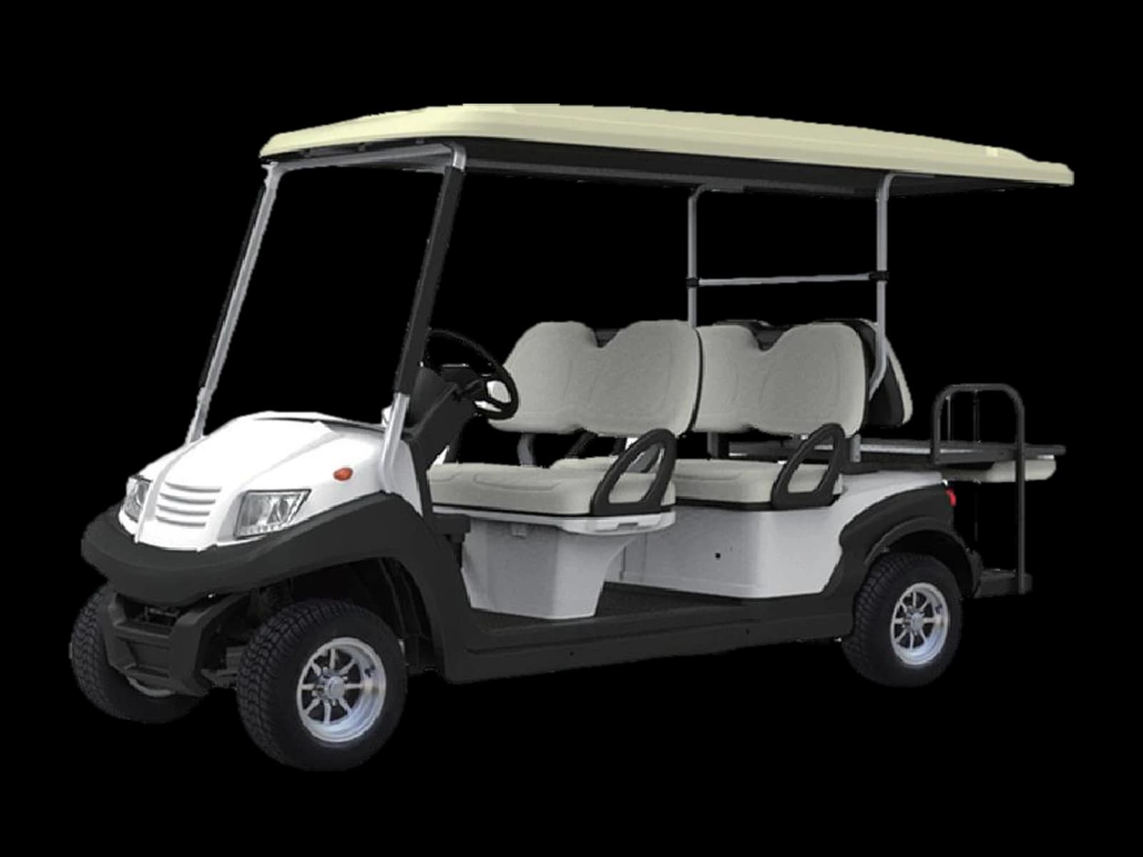 Hawke S6 Flip, 6-seater electric golf buggy with flip seat
